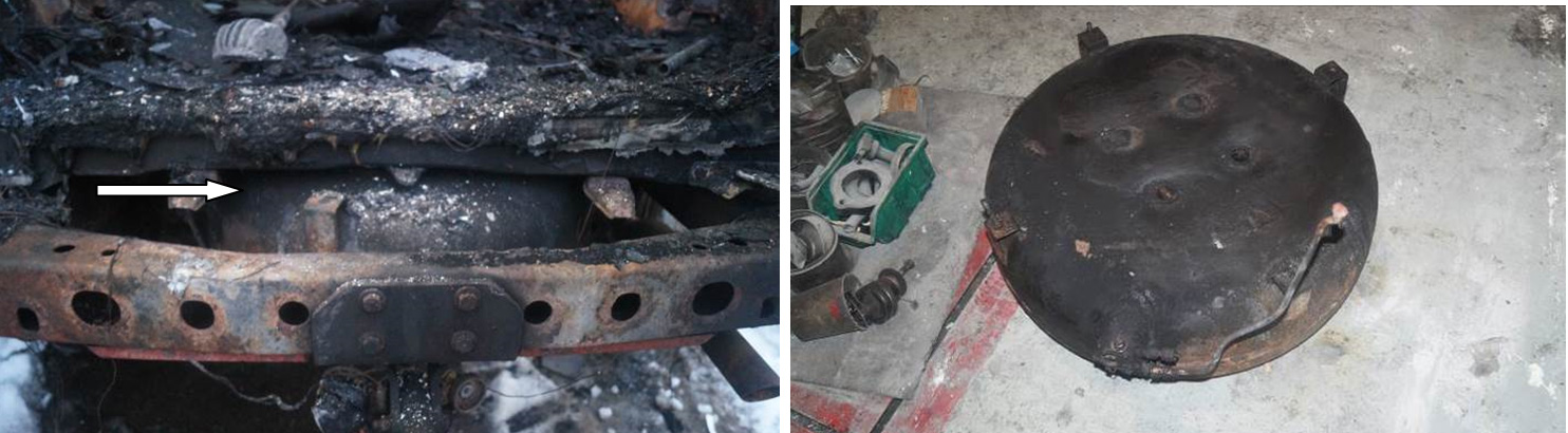 Сгорел автомобиль из-за неисправности газового оборудования