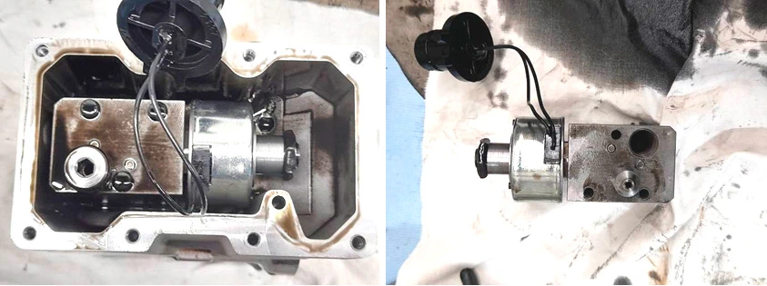 Фото 51,52. Блок соленоидного клапана управления производительности насоса